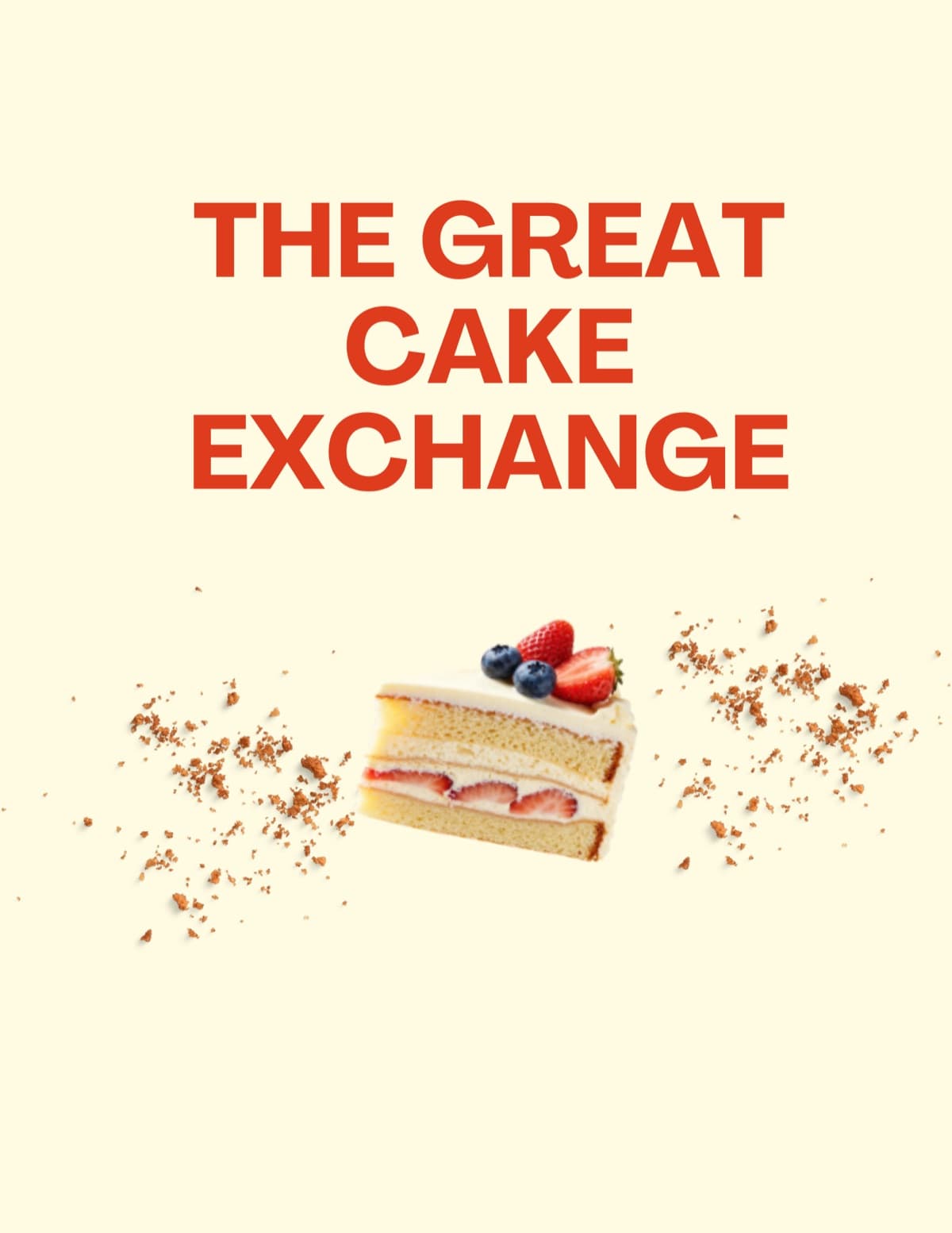 The Great Cake Exchange flyer